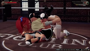 Polly vs bunny nf3d female mma battle