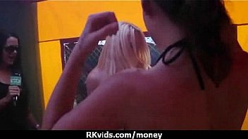 Slutty amateur babe is paid cash from some crazy public sex 6