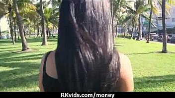 Slutty amateur babe is paid cash from some crazy public sex 6