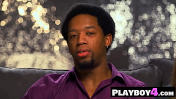 Sexy babe swallowed black penis