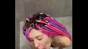 Huge squirt after cumshot and eating sperm