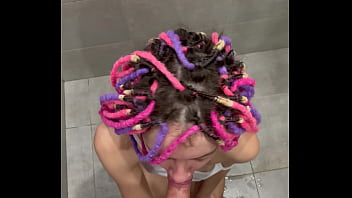 Huge squirt after cumshot and eating sperm