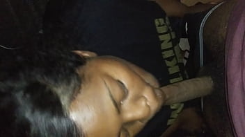 She trying to learn how to suck dick