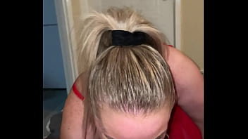 I make my step son happy with sucking his big dick licking his balls and let him fuck my tits