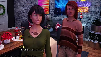 Being a dik #218 brunette college girl shoves my head into her ass while she puts the star on the tree