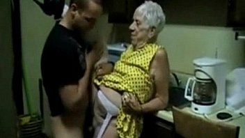 Old granny gets fucked by