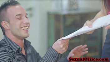 Tall office secretary getting fucked