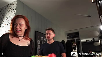 Tattoed redhead suck my cock like never before