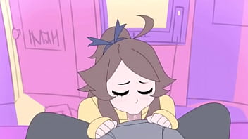 Cute animated girl blowjob