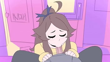 Cute animated girl blowjob