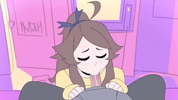 Cute animated girl blowjob