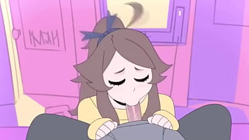 Cute animated girl blowjob