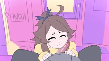 Cute animated girl blowjob