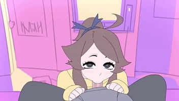 Cute animated girl blowjob