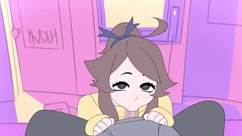 Cute animated girl blowjob