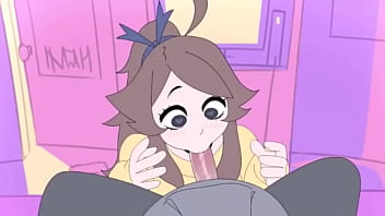Cute animated girl blowjob