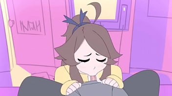 Cute animated girl blowjob
