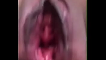 Pumped vagina leaking and playing