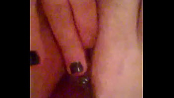 My mrs playing with her pussy with a dildo