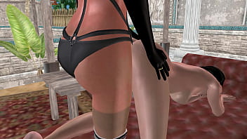 3d animated sex video lesbian girl fucking another girl in doggy position in her both pussy and ass holes