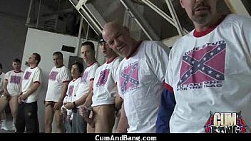 Ebony entertains a group of whites 12