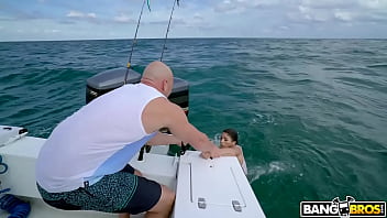Cuban hottie gets rescued at sea