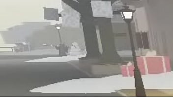 Joven disfruta un palo largo