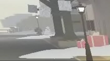 Joven disfruta un palo largo