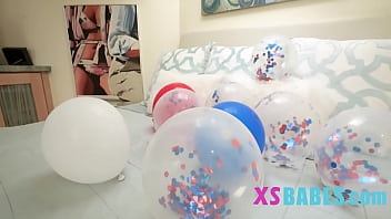 Petite teen gets fucked balls deep on july 4th