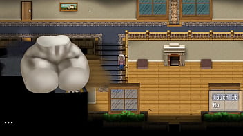 Fondling and getting a footjob from marble a silent statue