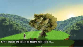 Fondling and getting a footjob from marble a silent statue