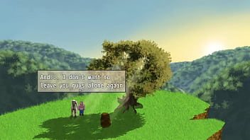 Fondling and getting a footjob from marble a silent statue