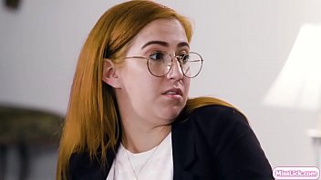 Hot blonde and her busty partner in crime are planning on their next big her probation officer arrives and investigate her act like a couple and prove it to the start kissing and licking each others pussy