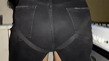 My stepmother fucked me hard in the ass in the kitchen while no one was home