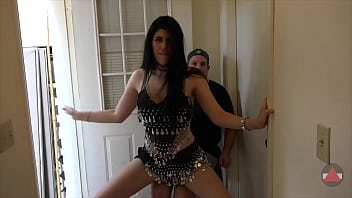 Curvy dancing girl give him more than a lap dance