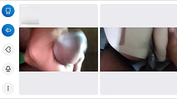 Não aguentou de tanto tesão e gozou com 1 minuto na chamada de vídeo