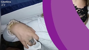 Pretty young petite tatted white girl let's me cum on her face after a quick blowjob