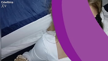 Pretty young petite tatted white girl let's me cum on her face after a quick blowjob