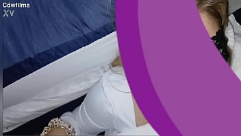 Pretty young petite tatted white girl let's me cum on her face after a quick blowjob