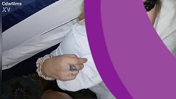 Pretty young petite tatted white girl let's me cum on her face after a quick blowjob