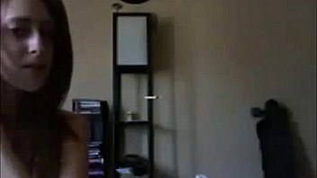 Busty teen gives nice titfucking on webcam