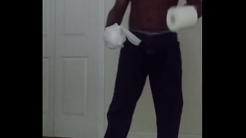 Restricted while cuming together and cleaning up after myself