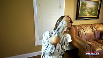 Lovely brunette coed kylie sucks a hard cock and gets her wet pussy fucked