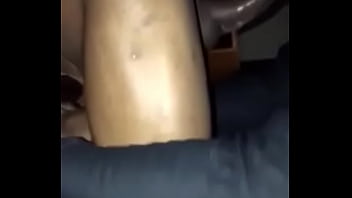 Horny ebony aunt gobbles it all