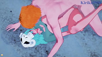 Nel tu nelliel and tier harribel and ichigo kurosaki intense sex bleach hentai