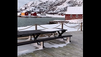 Paysage de rêve d'où nous nous trouvions en norvège sommeroy avec un
