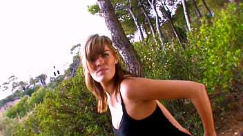 Riding beauty blonde girl