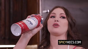 Horny slut with big tits riding big black cock