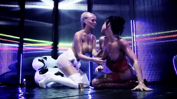 Lolly badcock and amber leigh are lesbians penetrating each other with sex toys