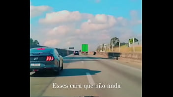 Mustang tomando atrás